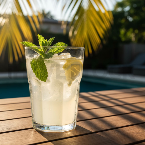 Glass Of Lemonade With Ice And FOD D&S 3502