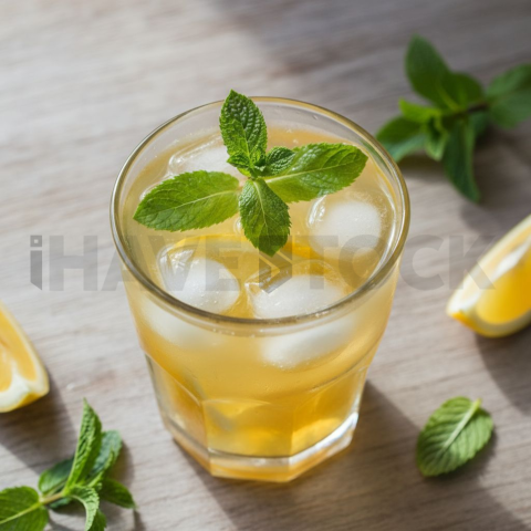 Glass Of Lemonade With Ice And FOD D&S 3641