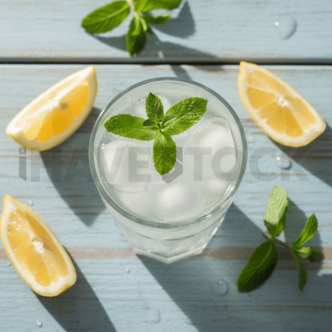 Glass Of Lemonade With Ice And FOD D&S 4147