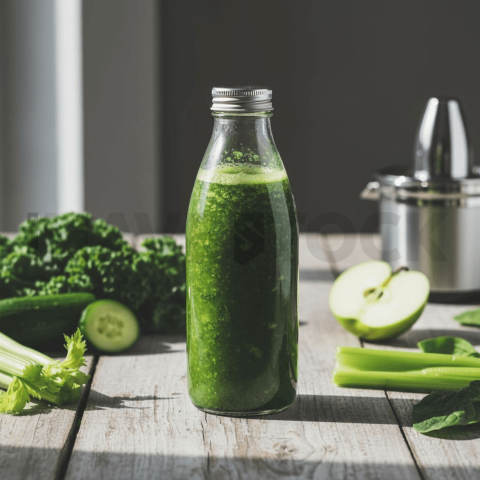 Green Juice In Transparent Bot FOD D&S 4035