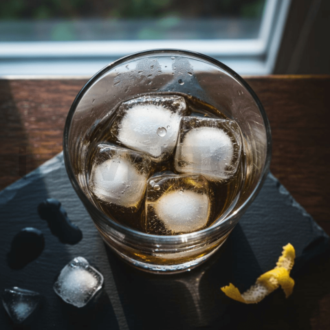 Ice Cubes In Drink Macro Shot FOD D&S 3763