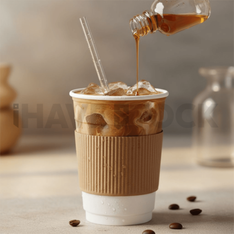 Iced Coffee In Paper Cup FOD D&S 3262