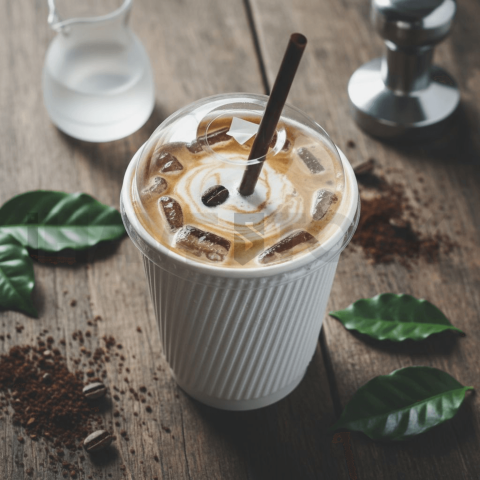 Iced Coffee In Paper Cup FOD D&S 3767