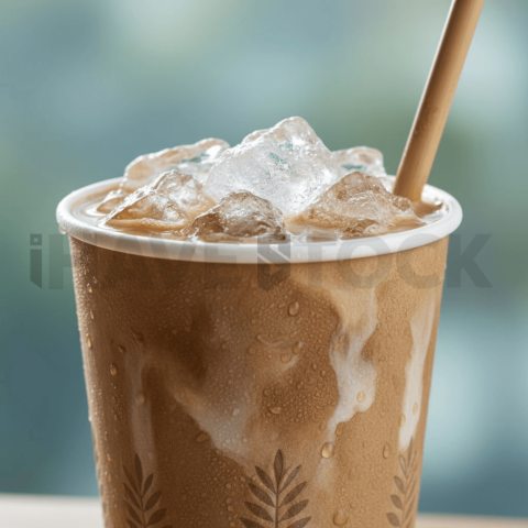 Iced Coffee In Paper Cup FOD D&S 3801