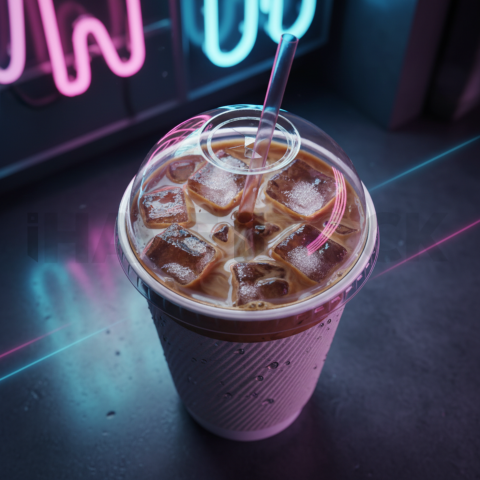 Iced Coffee In Paper Cup FOD D&S 3939