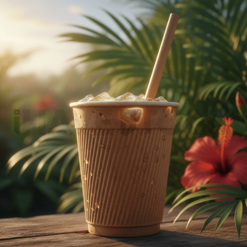 Iced Coffee In Paper Cup FOD D&S 4060