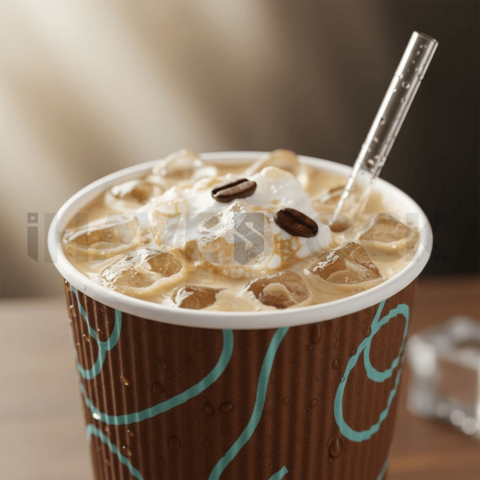 Iced Coffee In Paper Cup FOD D&S 3965