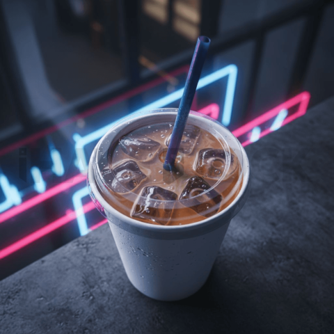 Iced Coffee In Paper Cup FOD D&S 4066