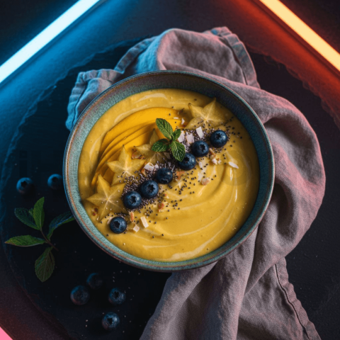 Mango Smoothie Bowl With Fruit FOD D&S 4034