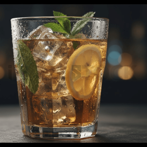Moody Glass Of Iced Drink FOD D&S 3460