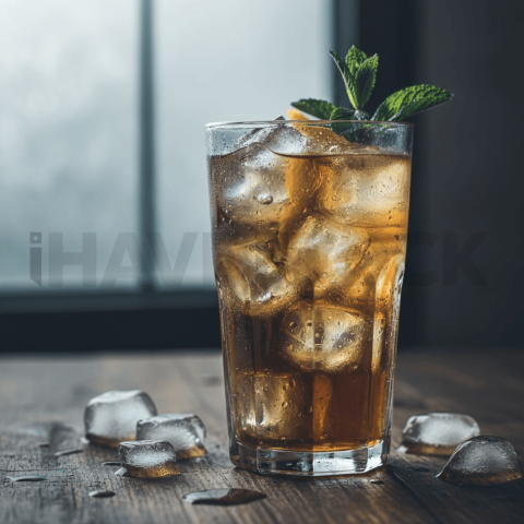 Moody Glass Of Iced Drink FOD D&S 3846