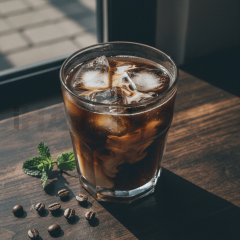 Moody Glass Of Iced Drink FOD D&S 3914