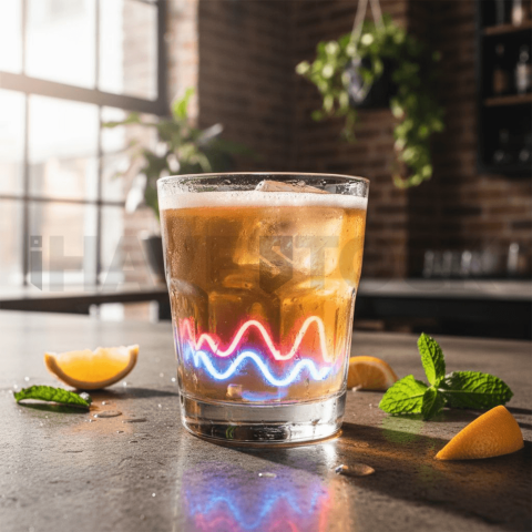 Neon Bar Light On Cocktail Gla FOD D&S 3918