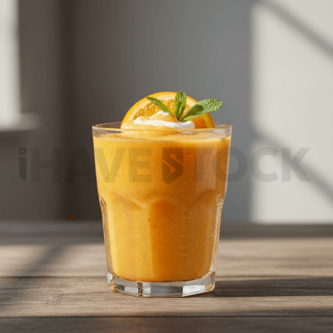 Orange Smoothie In Glass Cup FOD D&S 3519