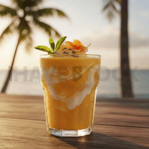 Orange Smoothie In Glass Cup FOD D&S 3537