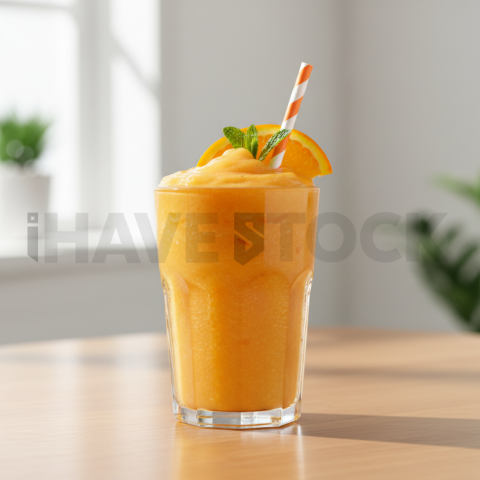 Orange Smoothie In Glass Cup FOD D&S 3570