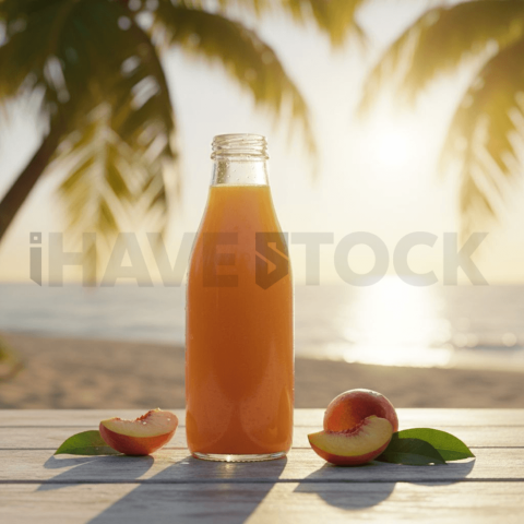 Peach Juice Bottle Minimal Set FOD D&S 3307