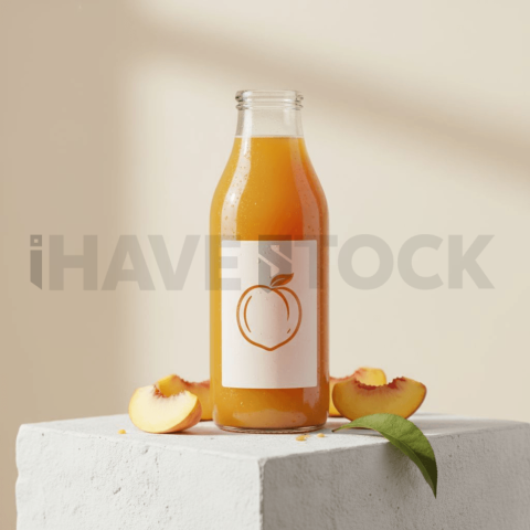 Peach Juice Bottle Minimal Set FOD D&S 3733