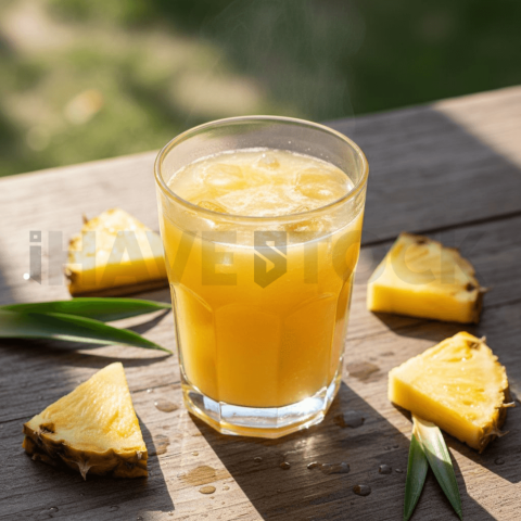 Pineapple Juice In Clear Glass FOD D&S 3556