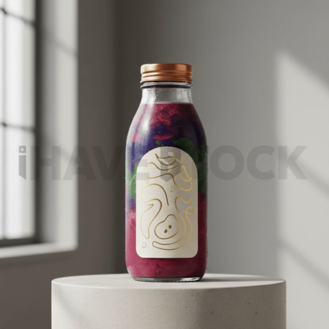 Smoothie Bottle Branding Mocku FOD D&S 3266