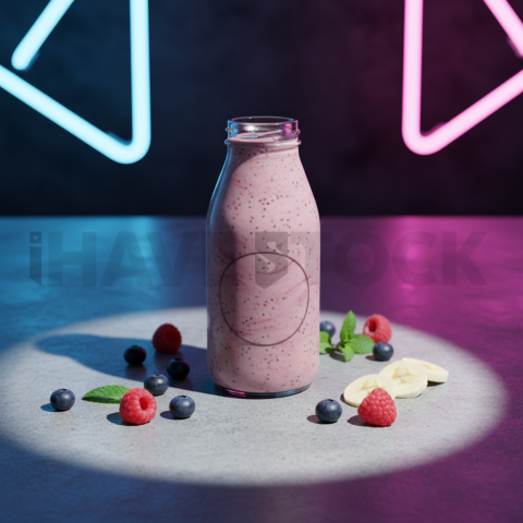 Smoothie Bottle Branding Mocku FOD D&S 3518