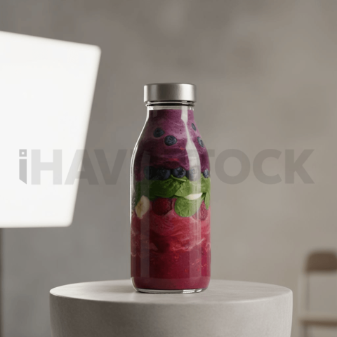 Smoothie Bottle Branding Mocku FOD D&S 3712