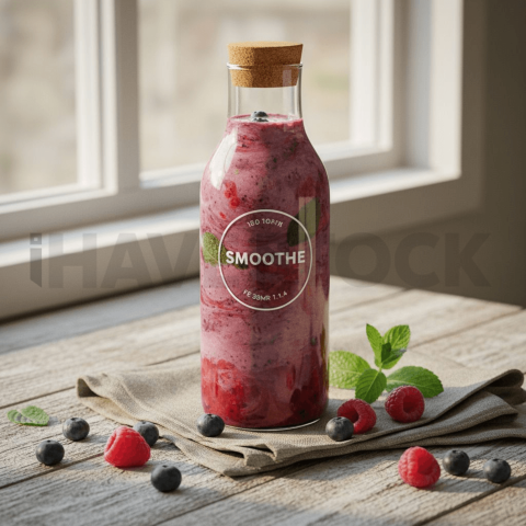 Smoothie Bottle Branding Mocku FOD D&S 3743