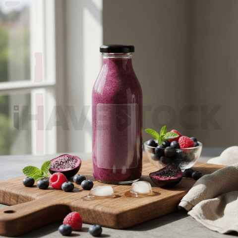 Smoothie Bottle Branding Mocku FOD D&S 3745