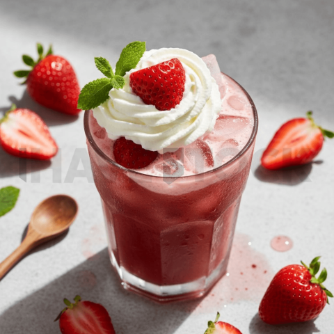 Strawberry Drink In Glass Cup FOD D&S 3870