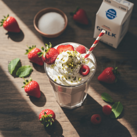 Strawberry Milkshake With Crea FOD D&S 3360