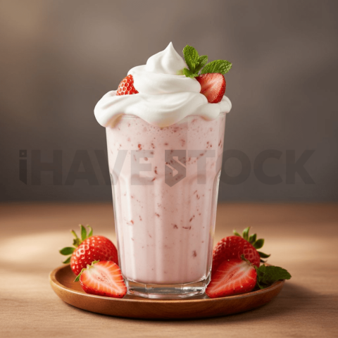 Strawberry Milkshake With Crea FOD D&S 4013