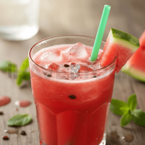 Watermelon Juice With Straw FOD D&S 3370