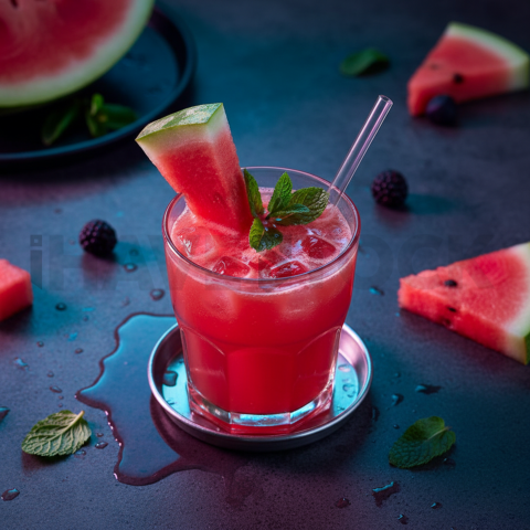 Watermelon Juice With Straw FOD D&S 3705