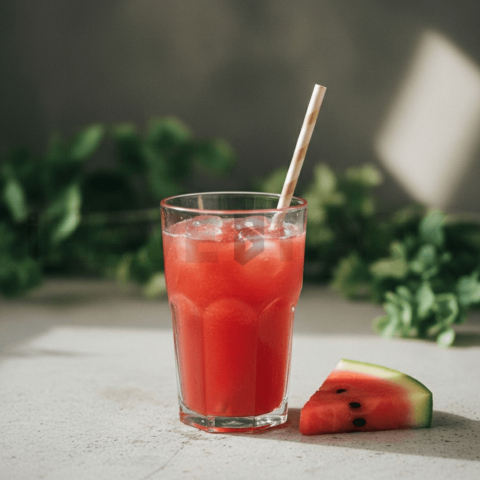 Watermelon Juice With Straw FOD D&S 3926