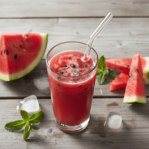 Watermelon Juice With Straw FOD D&S 4323