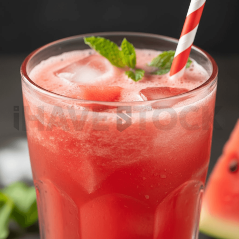 Watermelon Juice With Straw FOD D&S 4795
