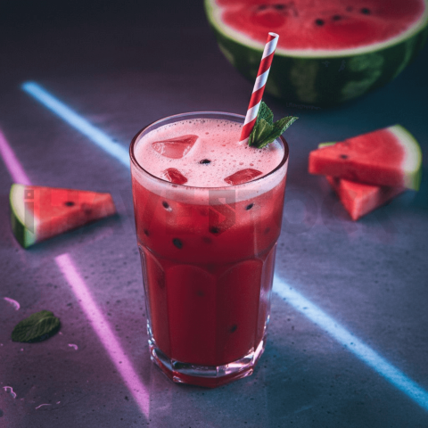 Watermelon Juice With Straw FOD D&S 4166