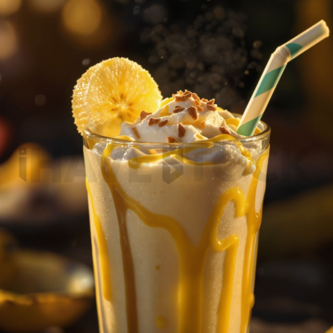 Banana Milkshake Close View FOD D&S 4486