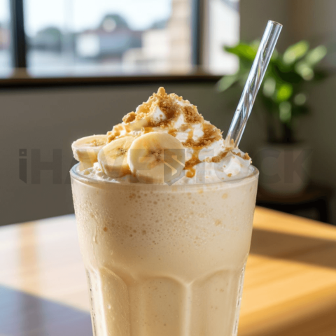 Banana Milkshake Close View FOD D&S 4523