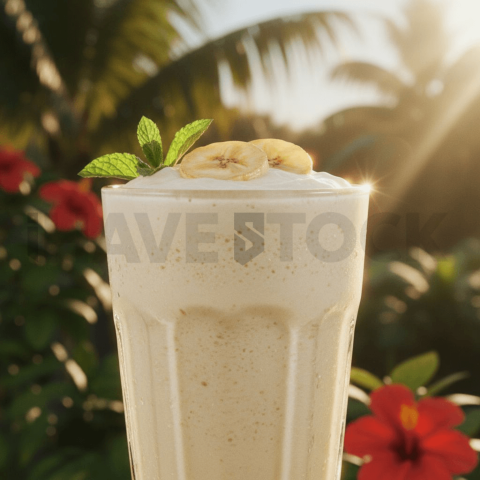 Banana Milkshake Close View FOD D&S 4677