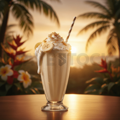 Banana Milkshake Close View FOD D&S 4260