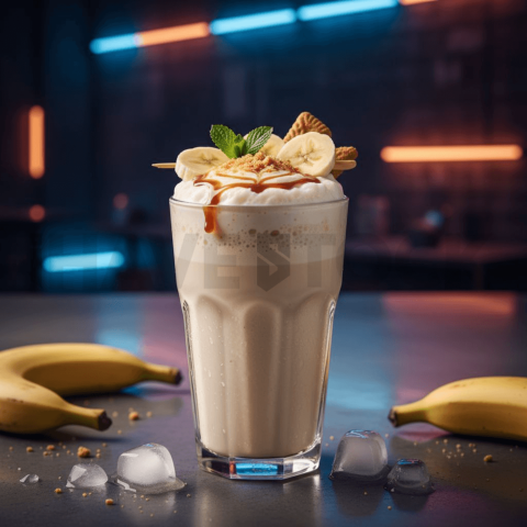 Banana Milkshake Close View FOD D&S 4756