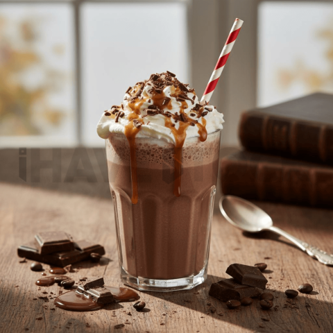 Chocolate Milkshake Glass Cup FOD D&S 4546