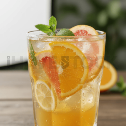 Citrus Drink In Transparent Gl FOD D&S 4324