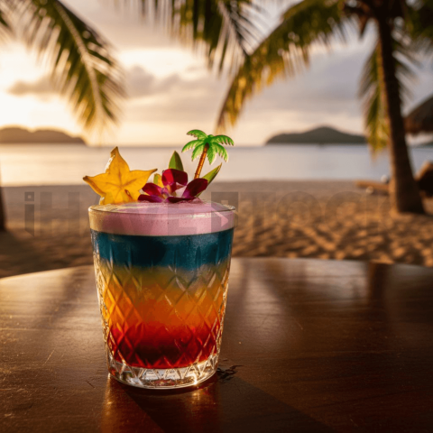 Cocktail Cup With Vivid Colors FOD D&S 4537