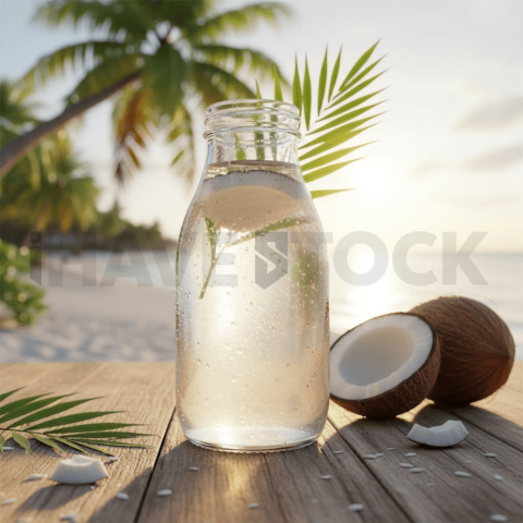 Coconut Water In Bottle On Tab FOD D&S 4249