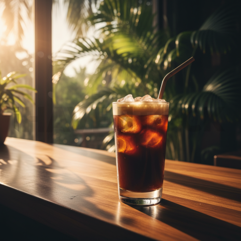 Cold Brew Coffee In Tall Glass FOD D&S 4333