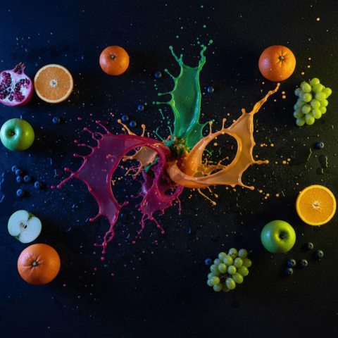 Colorful Juice Splash Photogra FOD D&S 4412