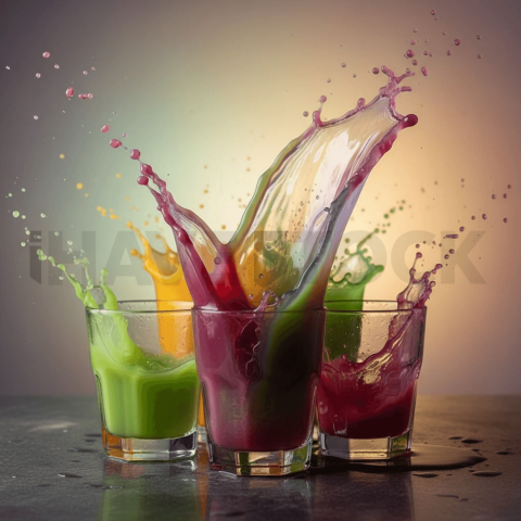 Colorful Juice Splash Photogra FOD D&S 4420