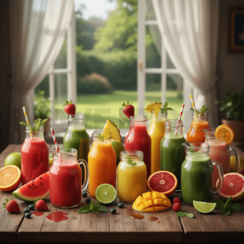 Fresh Fruit Juice Assortment FOD D&S 4739